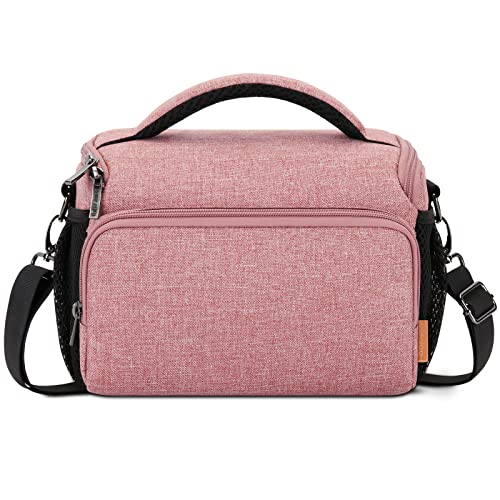 Domiso DSLR Camera Bag Borsa per fotocamera Rosa antiurto
