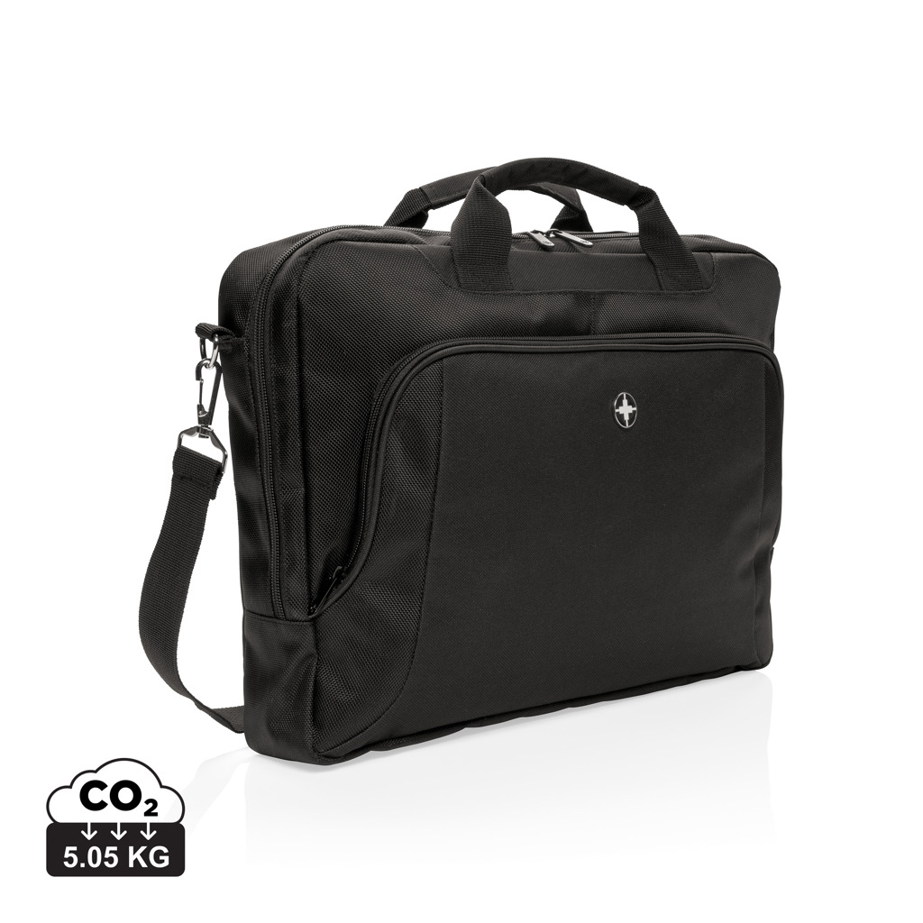 Swiss Peak Borse porta PC Borsa porta PC da 15″ deluxe borsa nero 1680D