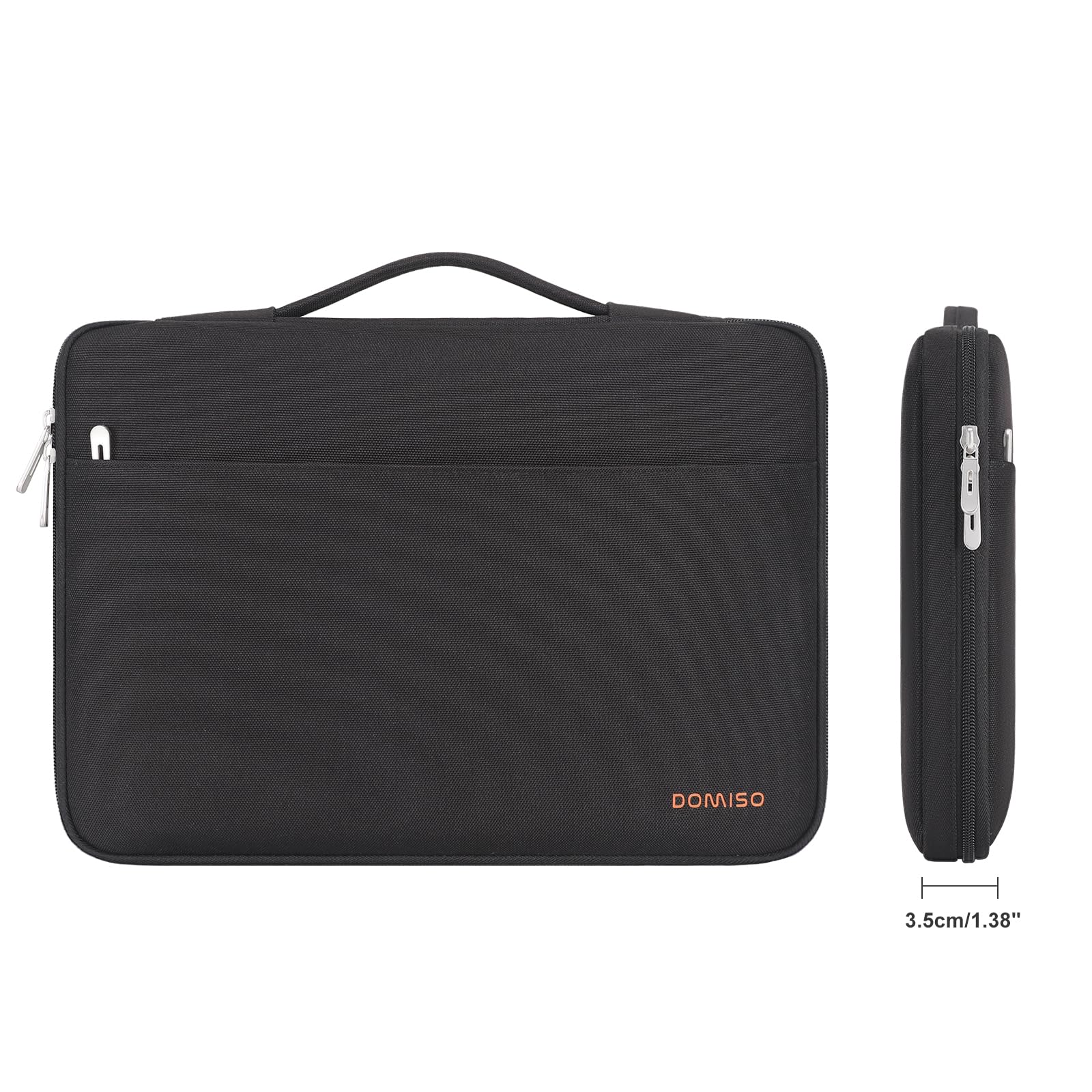 Domiso Laptop Sleeve 17,3 Pollici custodia laptop nera impermeabile