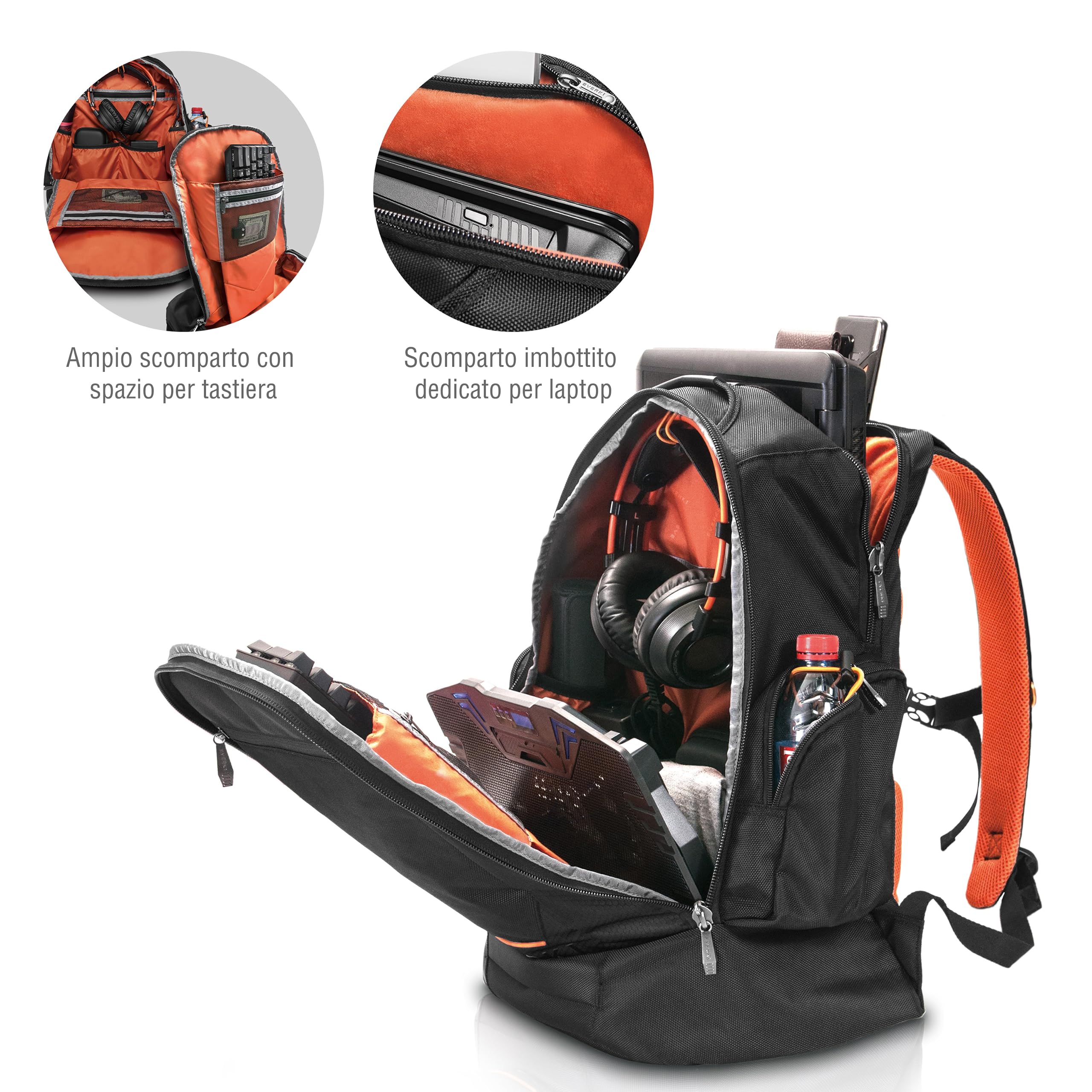 EVERKI Zaini per Portatile ContemPro 117 Backpack zaino laptop nero 42 L