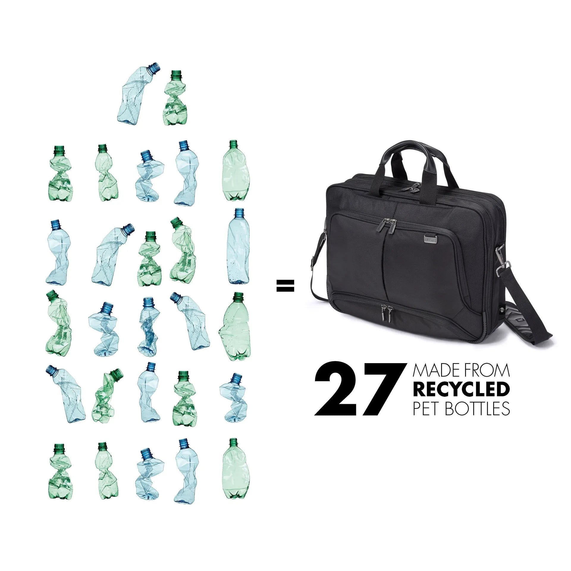 BASE XXO Laptop Bags Eco Top Traveller PRO 15-17.3 borsa laptop resistente all’acqua