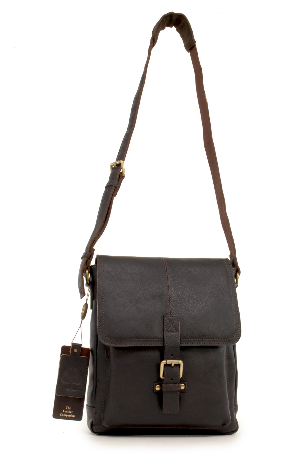 Ashwood Benjamin borsa messenger in pelle full grain