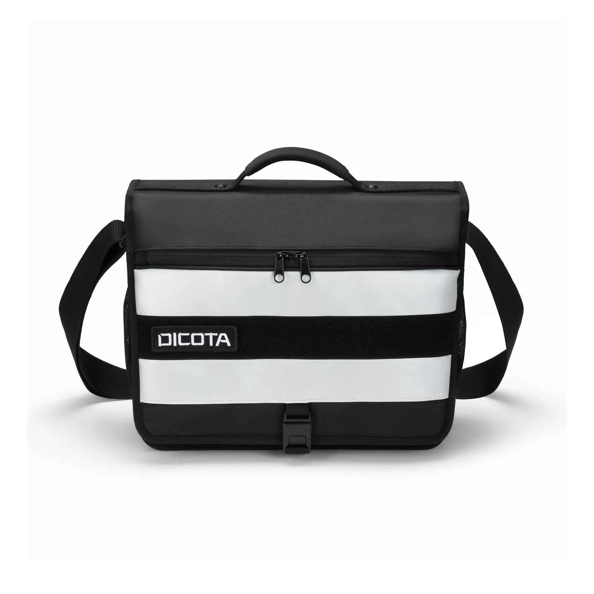 BASE XXO Laptop Bags Messenger REFLECTIVE borsa laptop nera riflettente