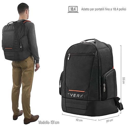 EVERKI Zaini per Portatile ContemPro 117 Backpack zaino laptop nero 42 L