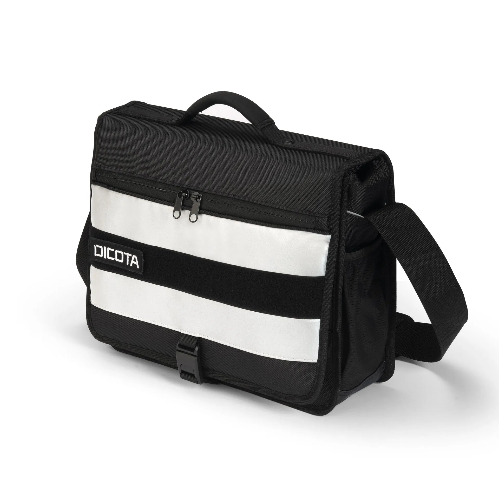 BASE XXO Laptop Bags Messenger REFLECTIVE borsa laptop nera riflettente