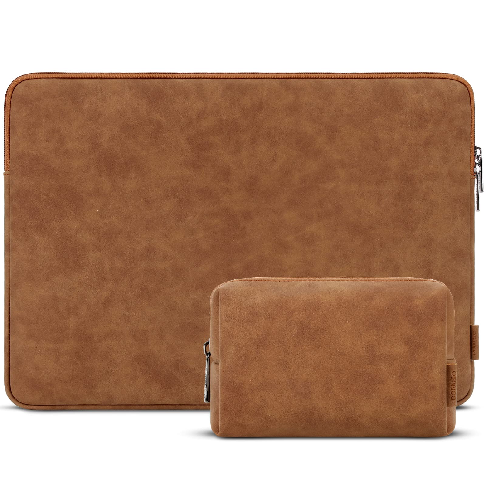 Domiso Laptop Sleeve 13,3 Pollici custodia laptop marrone impermeabile