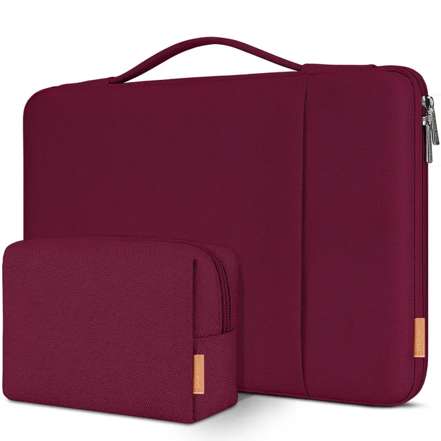 Domiso Laptop Sleeve 17,3 pollici custodia laptop vino rosso impermeabile
