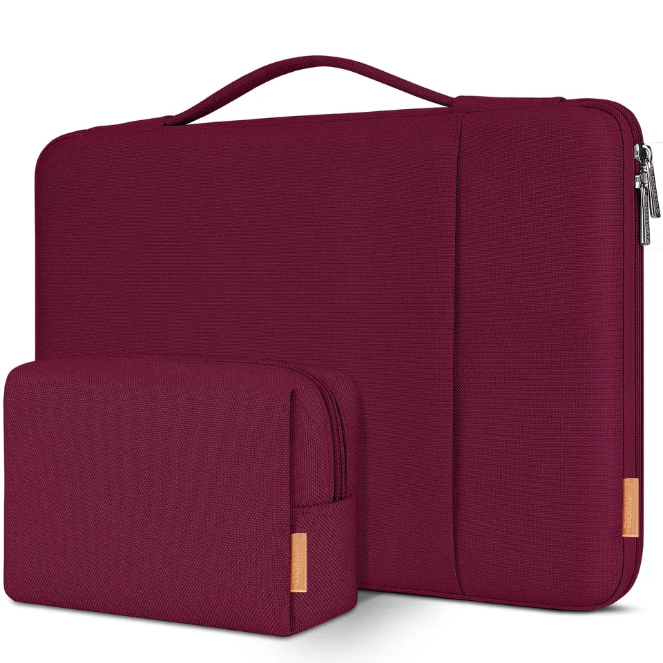 Domiso Laptop Sleeve 17,3 pollici custodia laptop vino rosso impermeabile