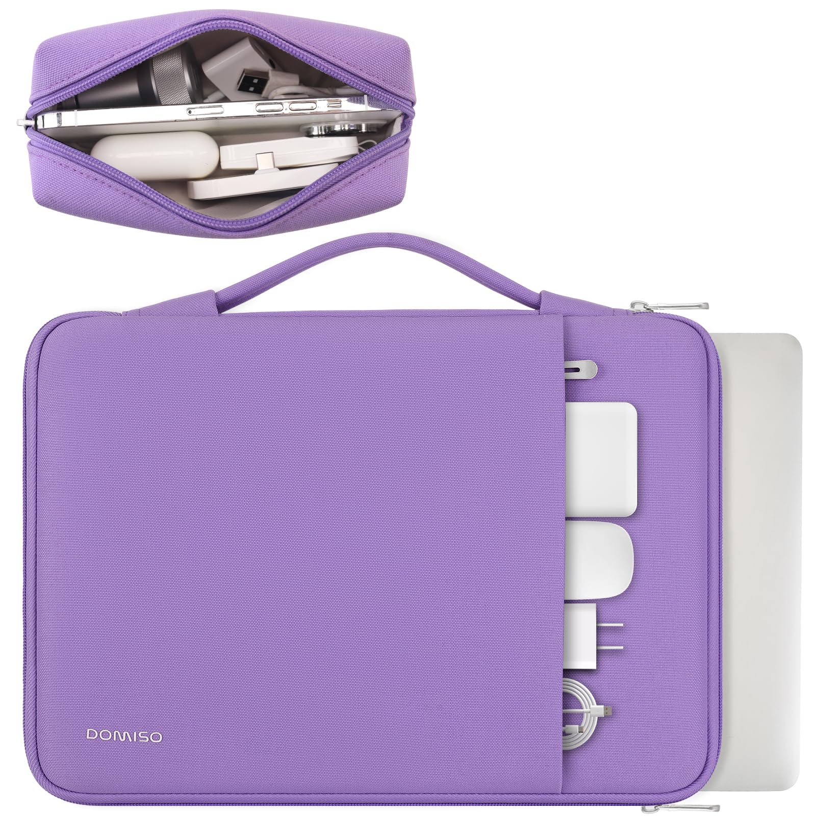 Domiso Laptop Sleeve 13,3 pollici custodia laptop viola impermeabile