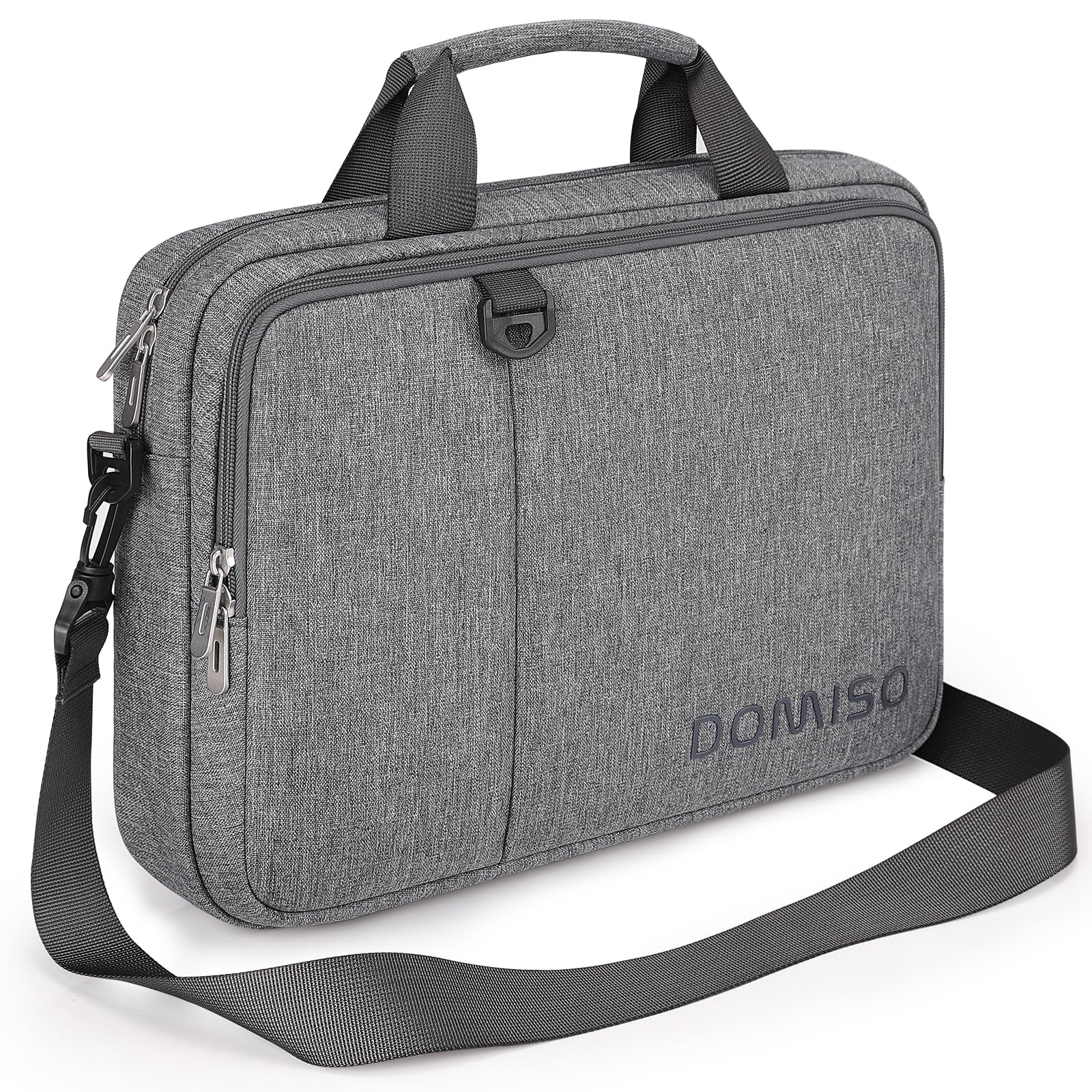 Domiso Laptop Briefcase 14 pollici borsa laptop grigia impermeabile