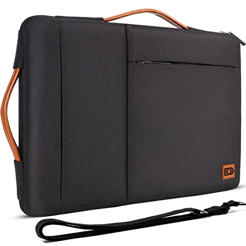 Domiso Laptop Sleeve 17,3 Pollici custodia laptop nera impermeabile