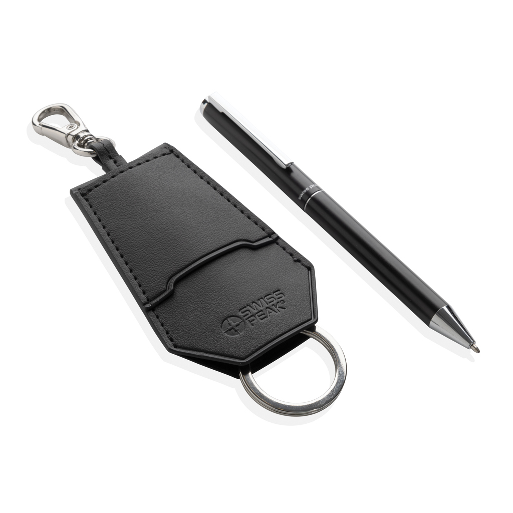 Swiss Peak Ufficio & Scrittura Tula set penna e portachiavi nero RCS